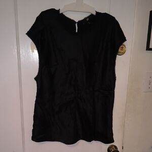 Banana Republic | Classic Silk Black Sleeveless Blouse